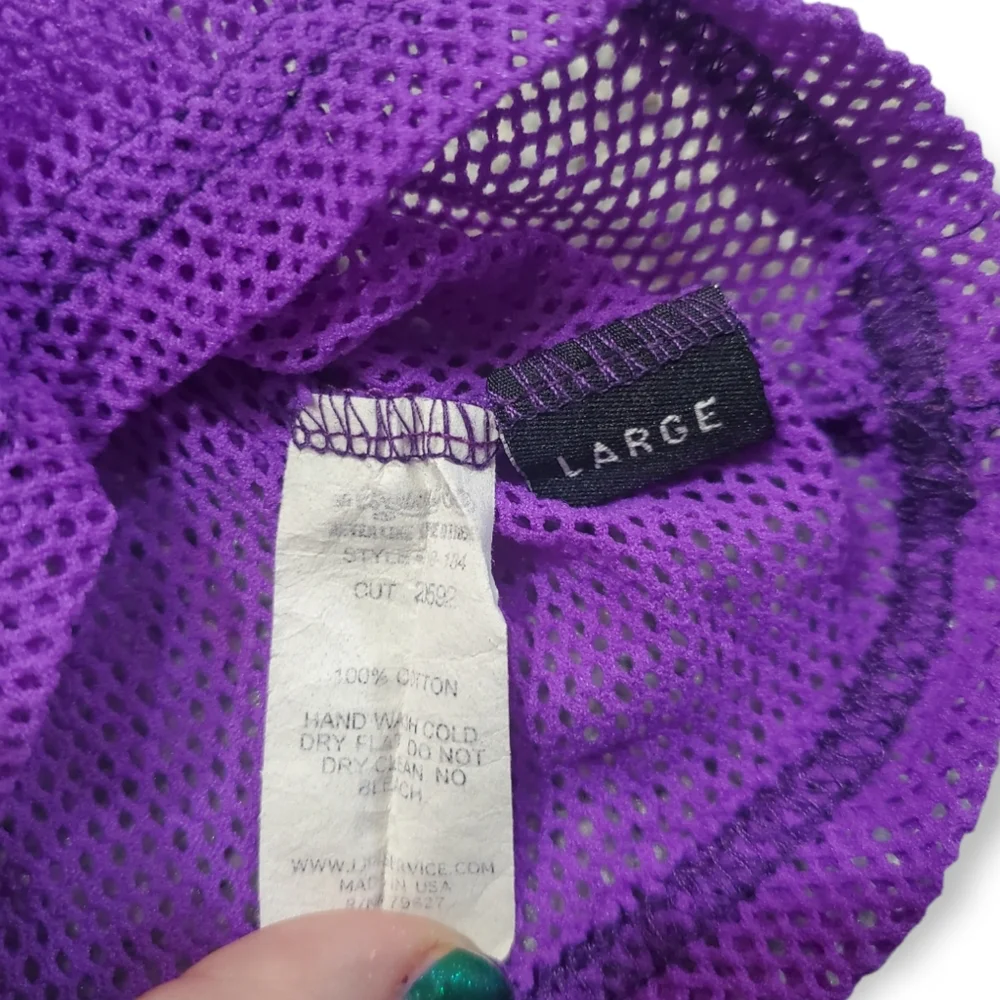 Lip Service Large Purple Mesh Tank Top - Picture 6 of 14